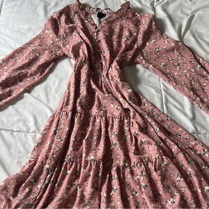 SHEIN Elegant Maxi Dress in Pink